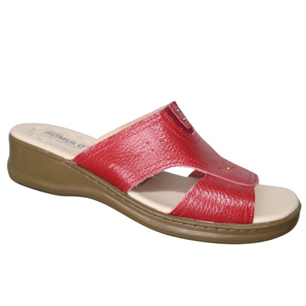 Calzado Romulo Sandalia Cuero Ref 5099 Rojo