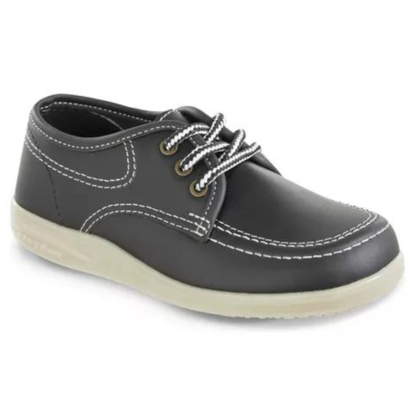 Zapato Colegial Bachiller Ref J590090 Negro x Blanco CROYDON