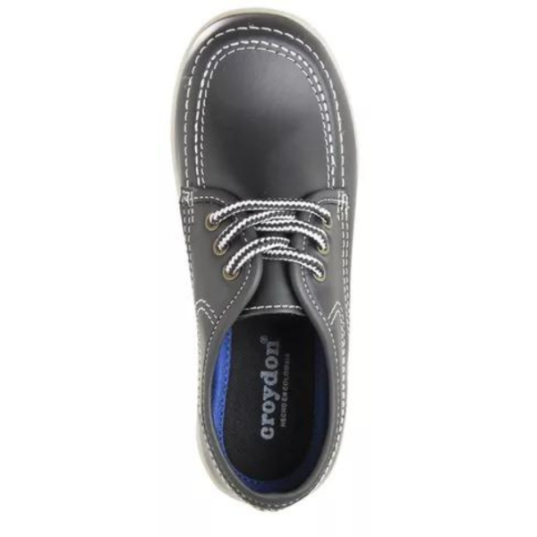 Zapato Colegial Bachiller Ref J590090 Negro x Blanco CROYDON - Imagen 4