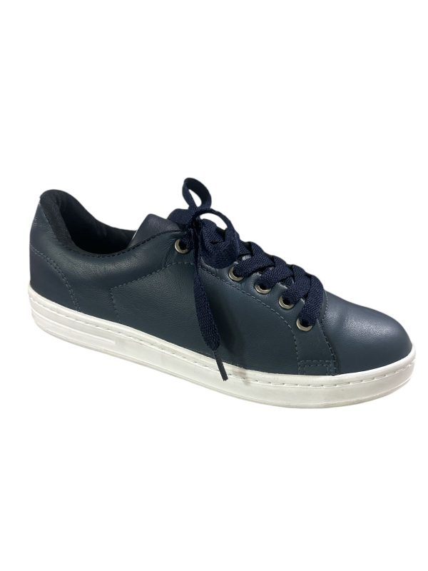 Tenis Unisex Cuero Azul
