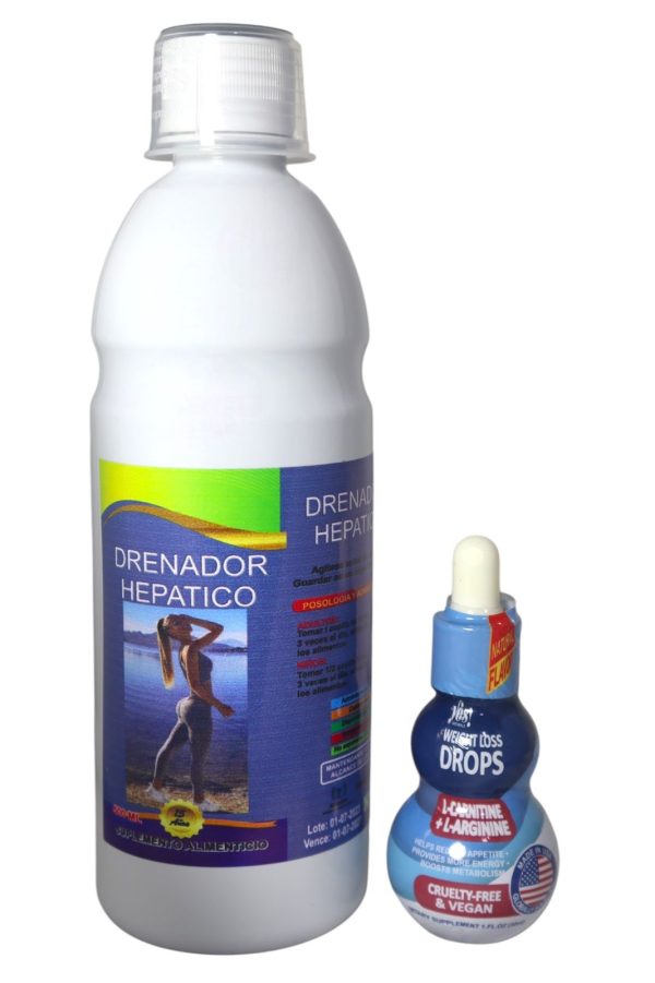 Combo en Oferta<br>Drenador Hepático + Gotas Weight Loss Drops