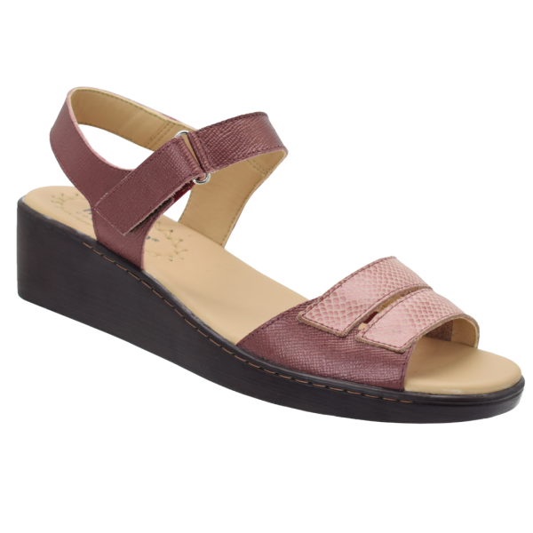 Calzado Romulo Sandalia Cuero Ref 5055 Cherry