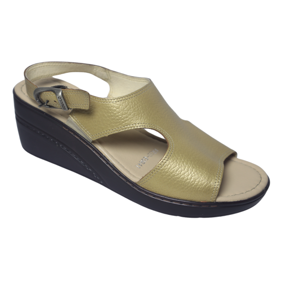 Calzado Romulo Sandalia Cuero Ref 5018 Oro