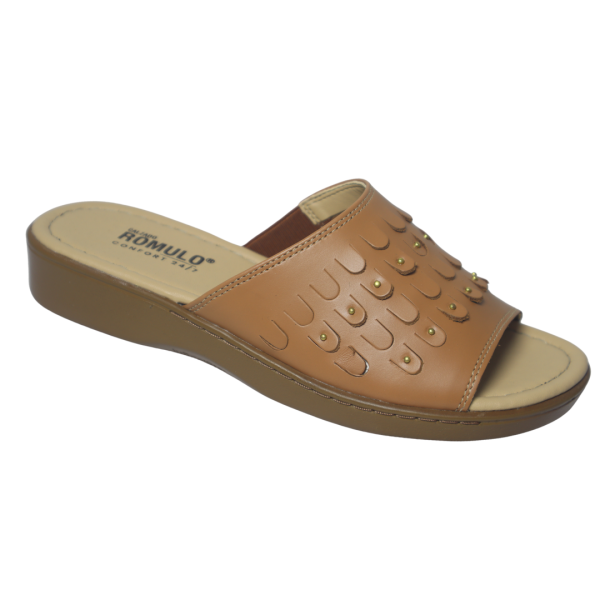 Calzado Romulo Sandalia Cuero Ref 5187 Camel