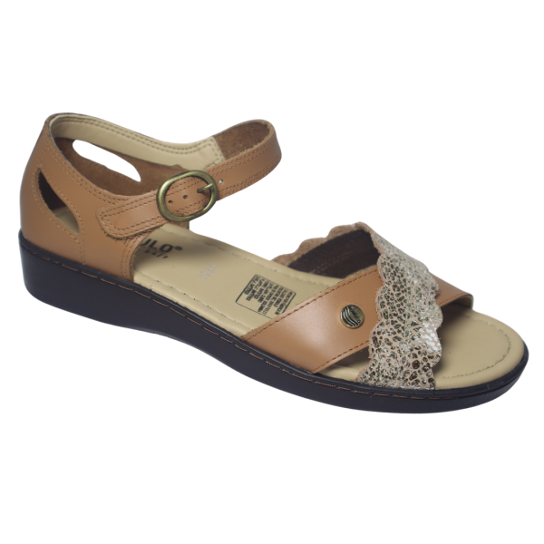 Calzado Romulo Sandalia Cuero Ref 5704 Camel