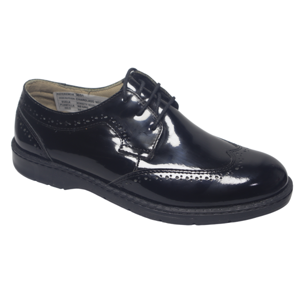 Calzado Romulus Casual Charol Ref 9051 Negro