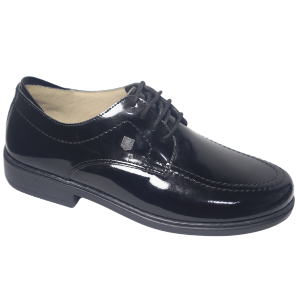 Calzado Romulus Casual Cuero Charol Ref 9094 Negro