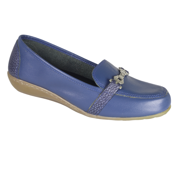 Romulo Casual Cuero Ref 3669A2 Azul con Hebilla