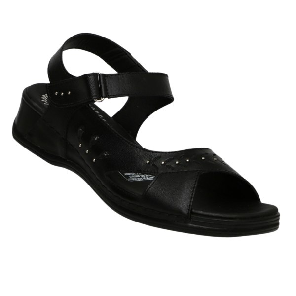 Calzado Romulo Sandalia Cuero Ref 5001 Negro