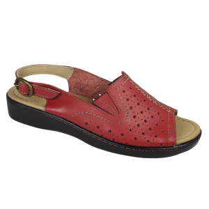 Romulo Sandalia Cuero Ref 5525 Rojo