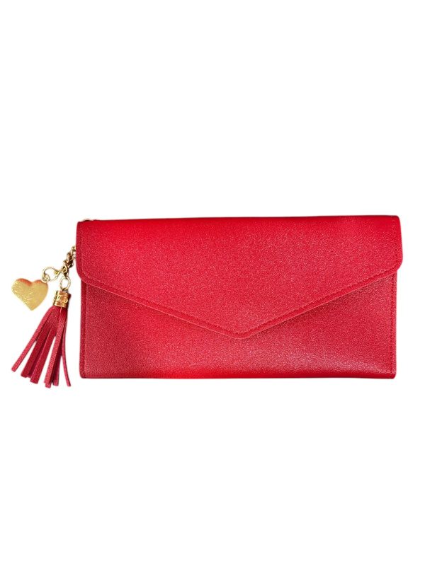 Billetera Dama Sintética Roja