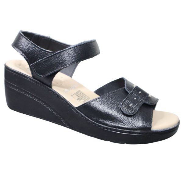 Romulo Sandalia Cuero Ref 5173 Negro