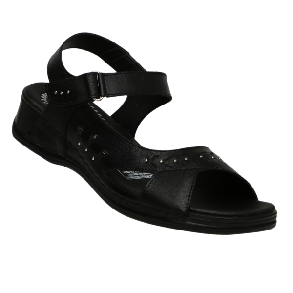 Romulo Sandalia Cuero Ref 5001 Negro