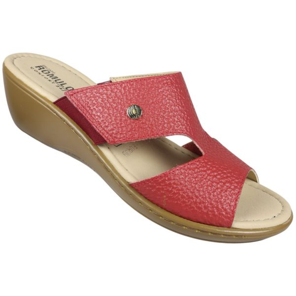 Romulo Sandalia Cuero Ref 5134 Rojo