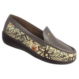 Romulo Casual Cuero-Textil Ref 3791 Café x Beige